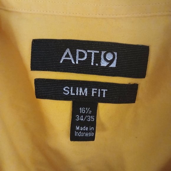 Mens Apt. 9 Casual Button Down Long Sleeve Shirt Slim Fit - Picture 5 of 10